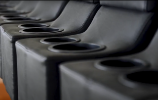 Upholstered truck consoles